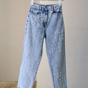 NEW Sea Pearl Embellished Jeans - Size 6